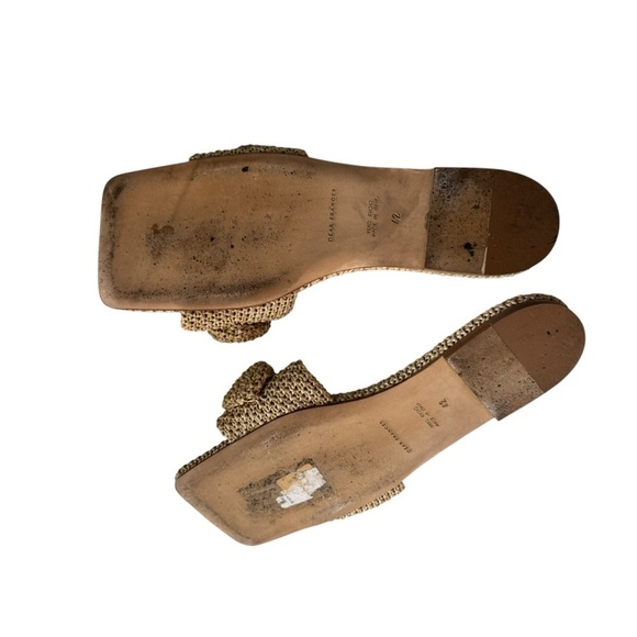 Dear Frances Knot Slide Sandal Slides in Seagrass - Picture 10 of 11